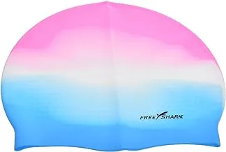 Dolphin High Quality Silicone Swimming Cap For Adults - Multi Color