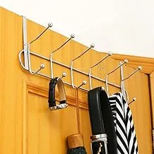 DOCAT Door Hanger for Cloth Hanging Over The Door Hook with 12 Portable Hooks Heavy Duty Cloth Hanger Rack for Hanging Clothes (12 Hooks Hanger)