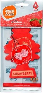 Smart ND137 Large Hanging Car Air Freshner, Strawberry Scent With Perfect Design, Premium And Eco-Friendly Material - Multi Colour