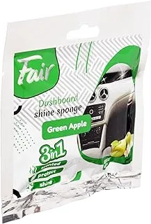 Fair ND183 Car Dashboard Polish Sponge, Apple Scent With Perfect Design, Premium And Long Lasting Material - Multi Colour