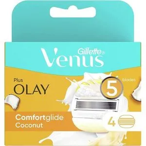 Gillette Venus ComfortGlide Coconut Razor Blade With Olay For Women - 4 Pieces