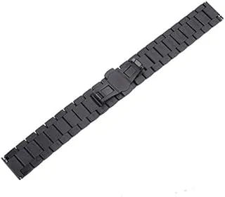 Generic Replacement Stainless Steel Watch Band for Huawei Smartwatch- (Charcoal Black)