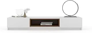 Nine elements-TVU-150-C-M-White TV UNIT 2 leafs and central shelf - 150x25 cm 150CMx45 CMx25 CM