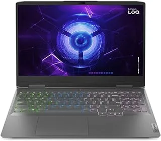 لاب توب لينوفو LOQ 15IRX9 للألعاب - i7-13650HX 14 نواة، شريحة AI: LA1، رسومات NVIDIA GeForce RTX 4060 8GB GDDR6، ذاكرة الوصول العشوائي DDR5 16 جيجا، 1 تيرابايت SSD، 15.6 بوصة FHD (1920x1080) IPS 350nits 144 هرتز + ماوس Lenovo LOQ RGB