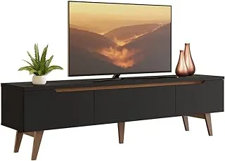 Madesa TV Stand with 2 Doors 1 Drawer, for TVs up to 75 Inches, Wood, 20” H x 16