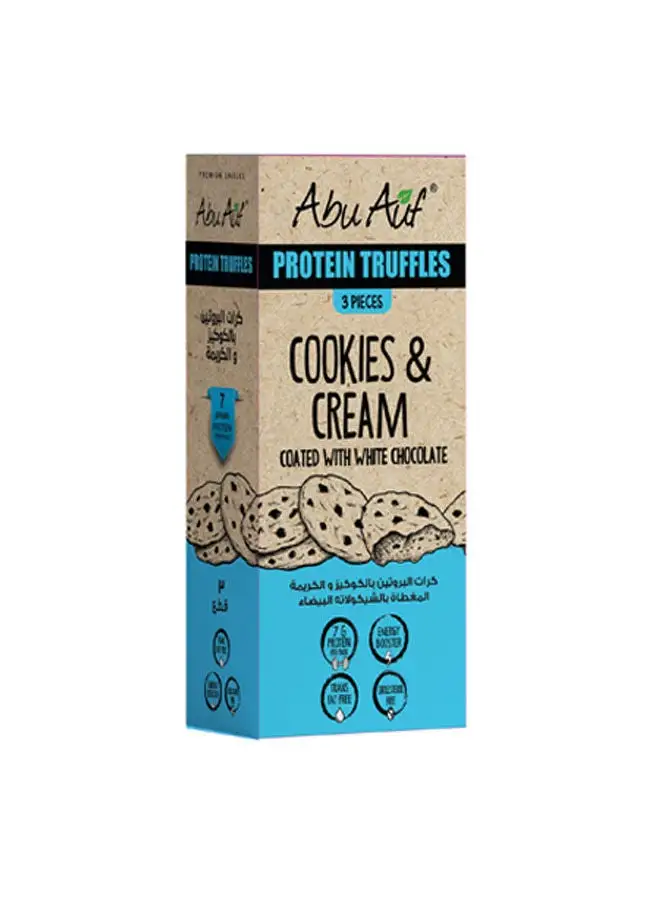 Abu Auf Protein Truffles Cookies & Cream - 3 Pieces