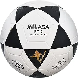 Mikasa High Quality Football Official Size 5 For Better Experience - White Black