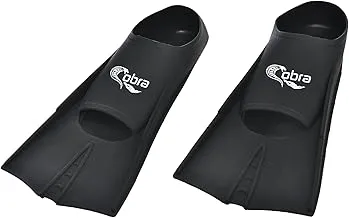 High Quality Silicone Swimming Fins Size 27-29 For Swimmers & Divers - Black