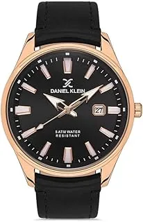 Daniel Klein Analog Gun Black Dial Men's Watch-DK.1.13272-2, Black, strap