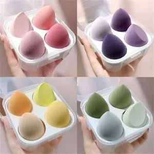 Professional Sponge Foundation Blending Blender With Egg Case