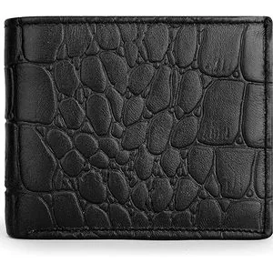 Motevia Men's Genuine Leather Wallet Card Wallet For Men  (Black)