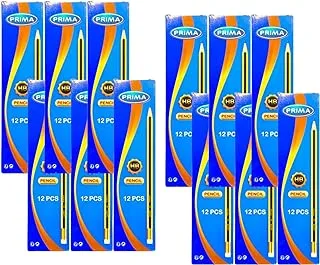 12 Packs Of Prima Pencils HB / 144 Pencils