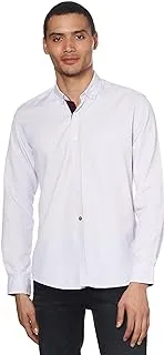 COUP Regular Fit Strip Shirt For Men Color Light Purple Size M