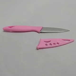 Stainless Steel Knife with lid pink