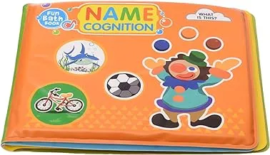 Generic Neoprene Name Cognition Bath Book With Various Drawings To Learn And Fun For Kids Set Of 8 Pieces - Multi Color