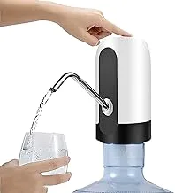 Water Dispenser for 5 Gallon Water Bottle, Water Bottle Pump with USB Charging Electric Automatic for Home Office Indoor and Outdoor Drinking Water Pump White