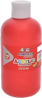 Andlosya AG-2406A High Quality Acrylic Colors 240ML With Premium And Eco-Friendly Material - Red