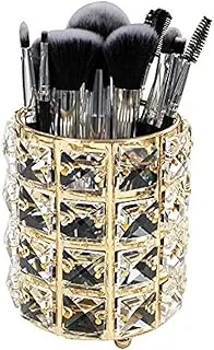 McDou Handcrafted Crystal Makeup Brush Holder Bling Personalized Pencil Cup Collection Cosmetic Storage Organizer