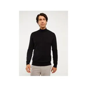 LC Waikiki Turtleneck Long Sleeve Men's Tricot Sweater