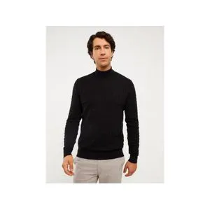 LC Waikiki Turtleneck Long Sleeve Men's Tricot Sweater