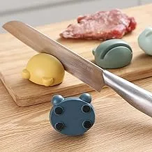 Mini Cute Cartoon Frog Knife Sharpener Multi-Function Sharpening Stone Whetstone Sharpener Kitchen Knife Sharpening Tools Assorted Colors