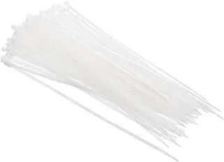 ND332 Set Of 100 Pieces Of Naylon Cable Ties, 3.6 * 250 With Perfect Design, Premium And Long Lasting Material - White