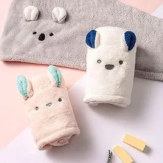 Soft Fabric Hair Towel, Hair Turbans Drying Towel, Cute Design, for Wet Hair, Curly Hair, Microfiber Hair Towel, from Stellar Stores (Colour: Random)