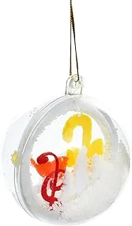 Generic Plastic Merry Christmas Ball With Foam Inside Decoration For Christmas Tree Ornaments - Multi Color