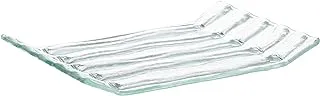 Emotions Glass Rectangular Serving Tray, 18x12 cm - Clear