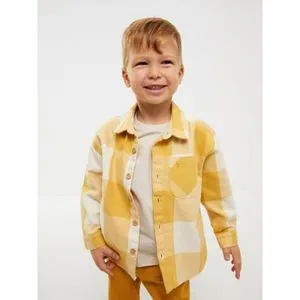 LC Waikiki Long Sleeve Plaid Patterned Baby Boy Shirt