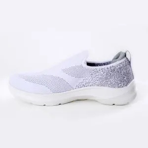 Activ Slip On Round Toecap White Practical Sneakers