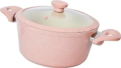 Top Chef Square Granite Pot Size 20 rose