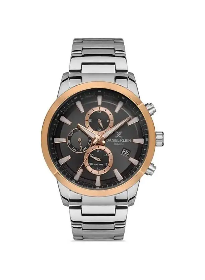 DANIEL KLEIN Stainless Steel Chronograph Watch DK.1.13289-5