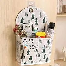 Home Packages Wall Storage Bag, Cotton and Linen Office Organizer Basket, Wire Hanging Storage Basket with Free Hooks Great for Kitchen, Bedroom, Living Room Turkish ☑️