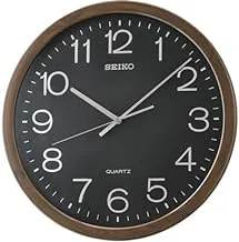 Seiko Wall Clock Quiet Sweep Hand-QXA806A - Black & Brown