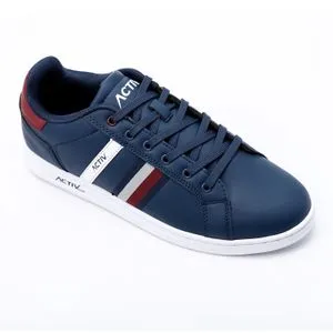 Activ Fashionable Lace Up Navy Blue Sneakers