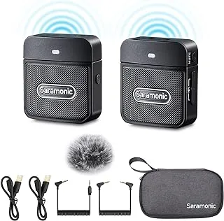 Saramonic Blink100 2.4G Wireless Microphone for iPhone,iPad,Camera,DSLR,Android Recording Vlog YouTube Facebook Tiktok Livestream With Noise Reduction 10-Hour Battery Life (B1)