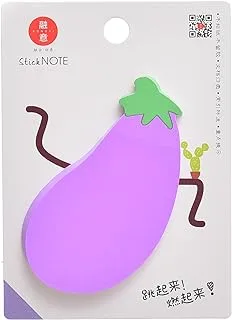 Rongyi Sticky Note 50 Sheets 55 * 80Mm, Vegetable Shape For Messages, Tasks And Notes Suitable For Home, Office And School With Durable Design And Material - Purple