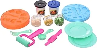 Choi Mud DIY Color Clay Set of 5 Clay Colors and Modeling Tools Birthday Cake Theme for Kids and Students - Multi Color