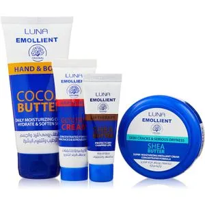 Luna Emollient Bag Bundle Skin Care Set Of 4 Pcs