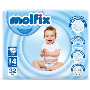 Molfix Baby Diaper Maxi - Size 4 - 32 Pcs