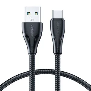 JOYROOM USB - USB C 3A Cable Surpass Series For Fast Charging And Data Transfer 3 M Black (S-UC027A11)