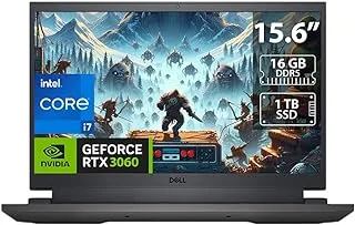 DELL G15 5520 Gaming Laptop - 12th Intel Core i7-12700H 14 Cores, 16 GB DDR5-4800 Mhz RAM, 1 TB SSD, Nvidia Geforce RTX 3060 GDDR6 Graphics, 15.6