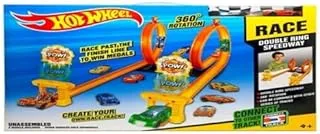 تراك سيارات Hot Wheels مزدوج دوران 360 درجه 27 قطعه +4 سنوات -3304