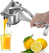 X4CART Aluminium Manual Fruit Juicer Heavy Duty Hand Press Metal Lime, Orange, Watermelon Juicer, Hand Juicer, Instant Juicer, Steel Handle Juicer (Silver)