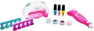 Generic Plastic Medium Nail Art Studio To Add More Fun With Glittery Decorations and Manicure Strippable Set Of 11 Pieces For Girl - Multicolor