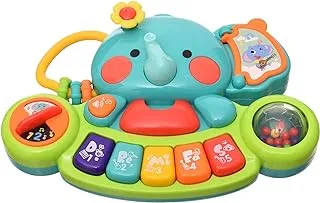 Generic Plastic Elephant Keyboard Game With Different Music And Learning Mode To Add More Fun For Kids - Multi Color