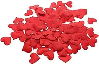 Romantic Hearts Canvas Party Decoration - Red, 50 Pieces