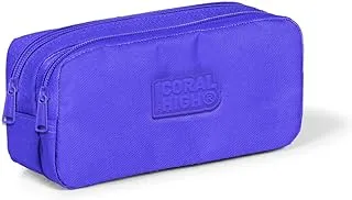 Coral High Kids Two Compartment Pencil case - Lavender