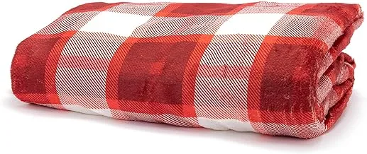 Christmas Blanket 130x180cm - red checkered